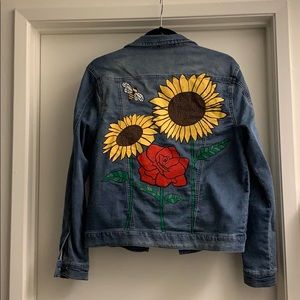 Custom Hand Painted Jean Jacket